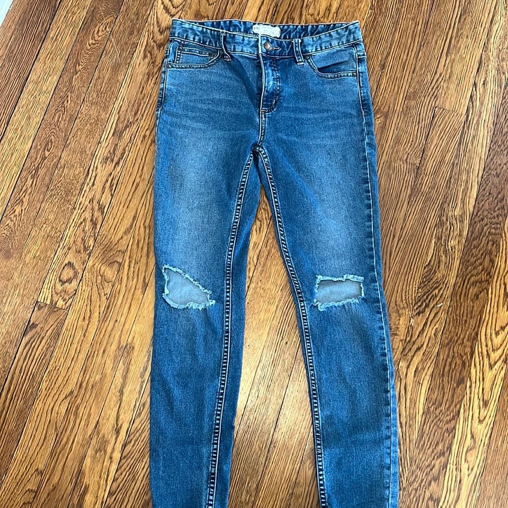 Free People Stretch Straight Jeans